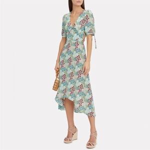 INTERMIX Floral Print Midi Dress